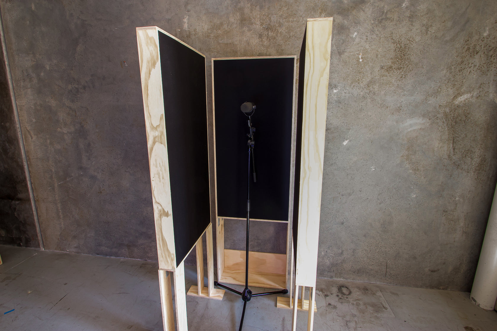 Flush and Free Standing to make vocal booth